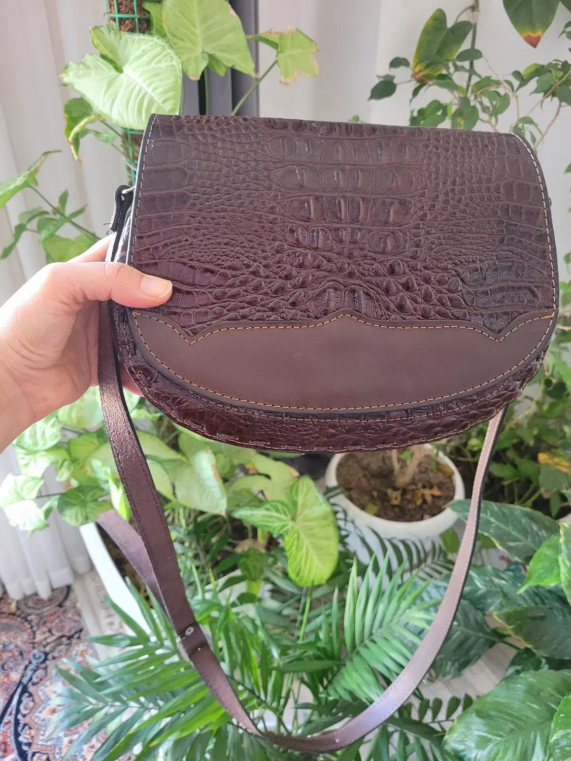 کیف دوشی چرم گاوی|کیف، کفش، کمربند|ارومیه, |دیوار