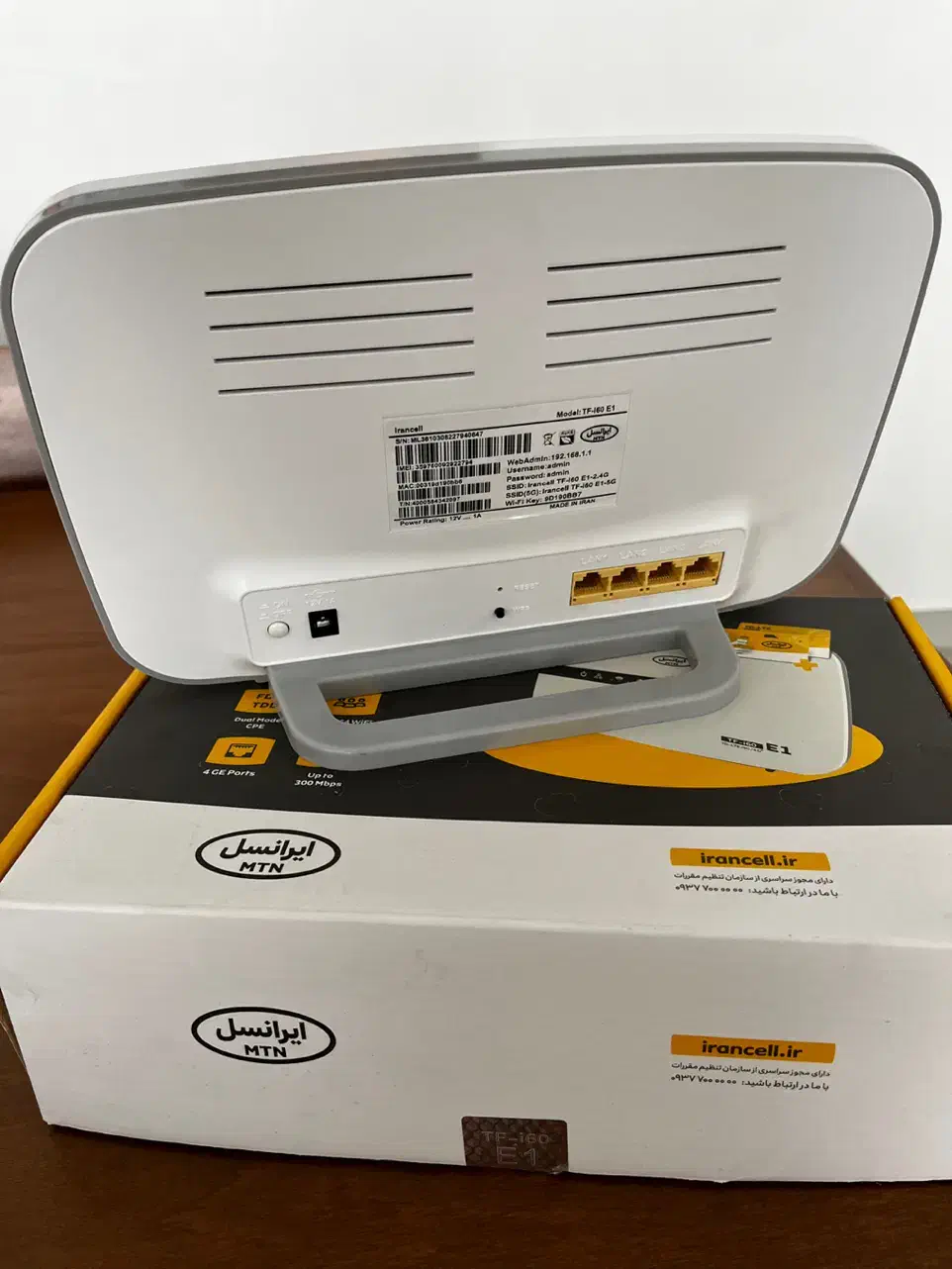 فروش مودم ایرانسل مدل TF-i60 E1|مودم و تجهیزات شبکه|بیرجند, |دیوار