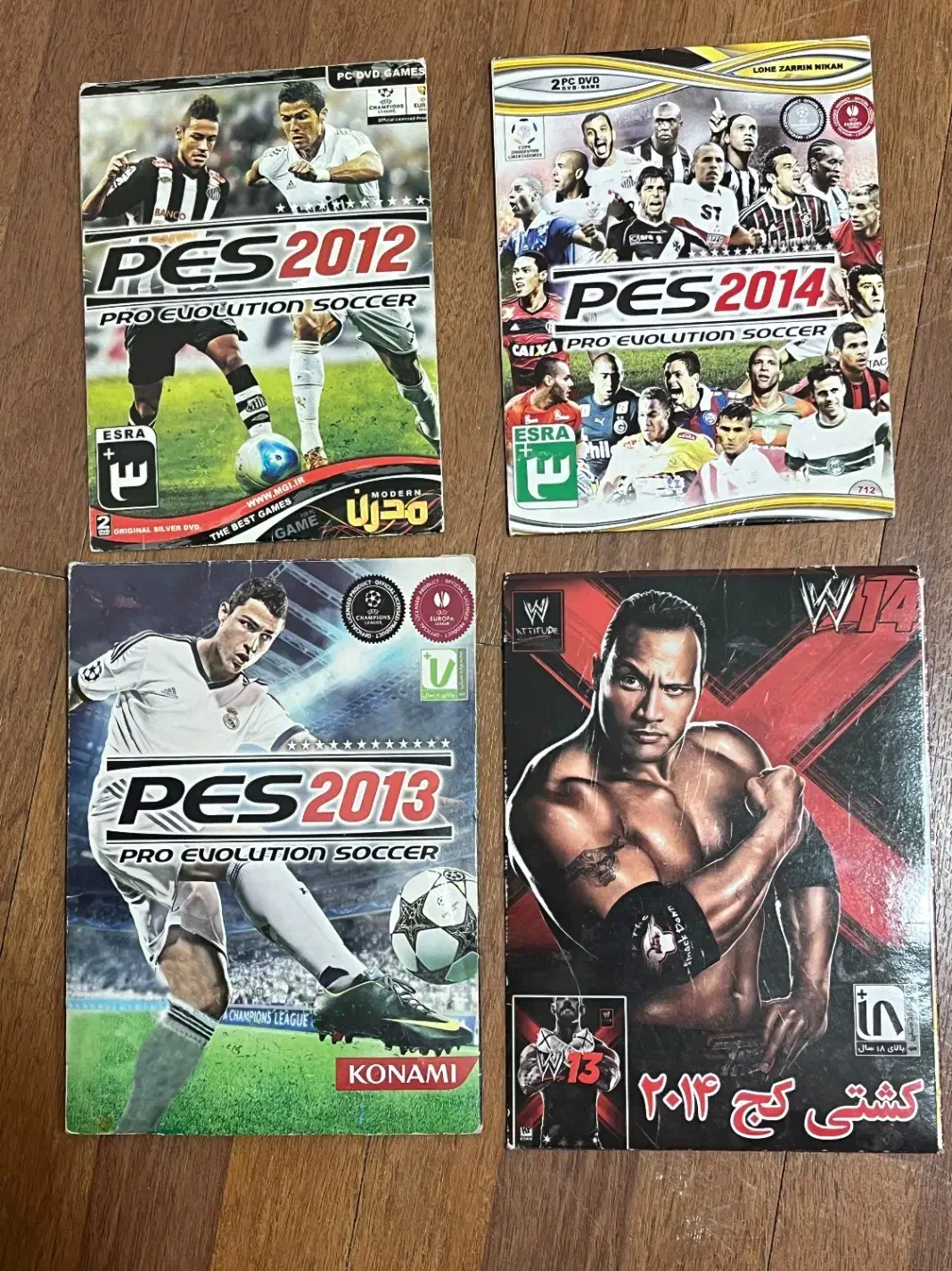 بازی کامپیوتر pes و کشتی کج|کنسول، بازی ویدئویی و آنلاین|اصفهان, خانه اصفهان|دیوار