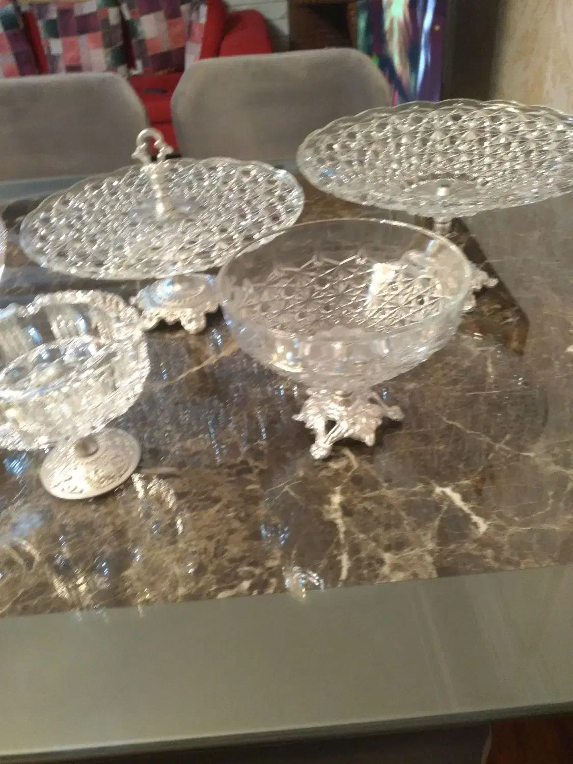 سرویس پذیرایی کریستال چک نو اصل قدیمی|ظروف سرو و پذیرایی|قزوین, |دیوار