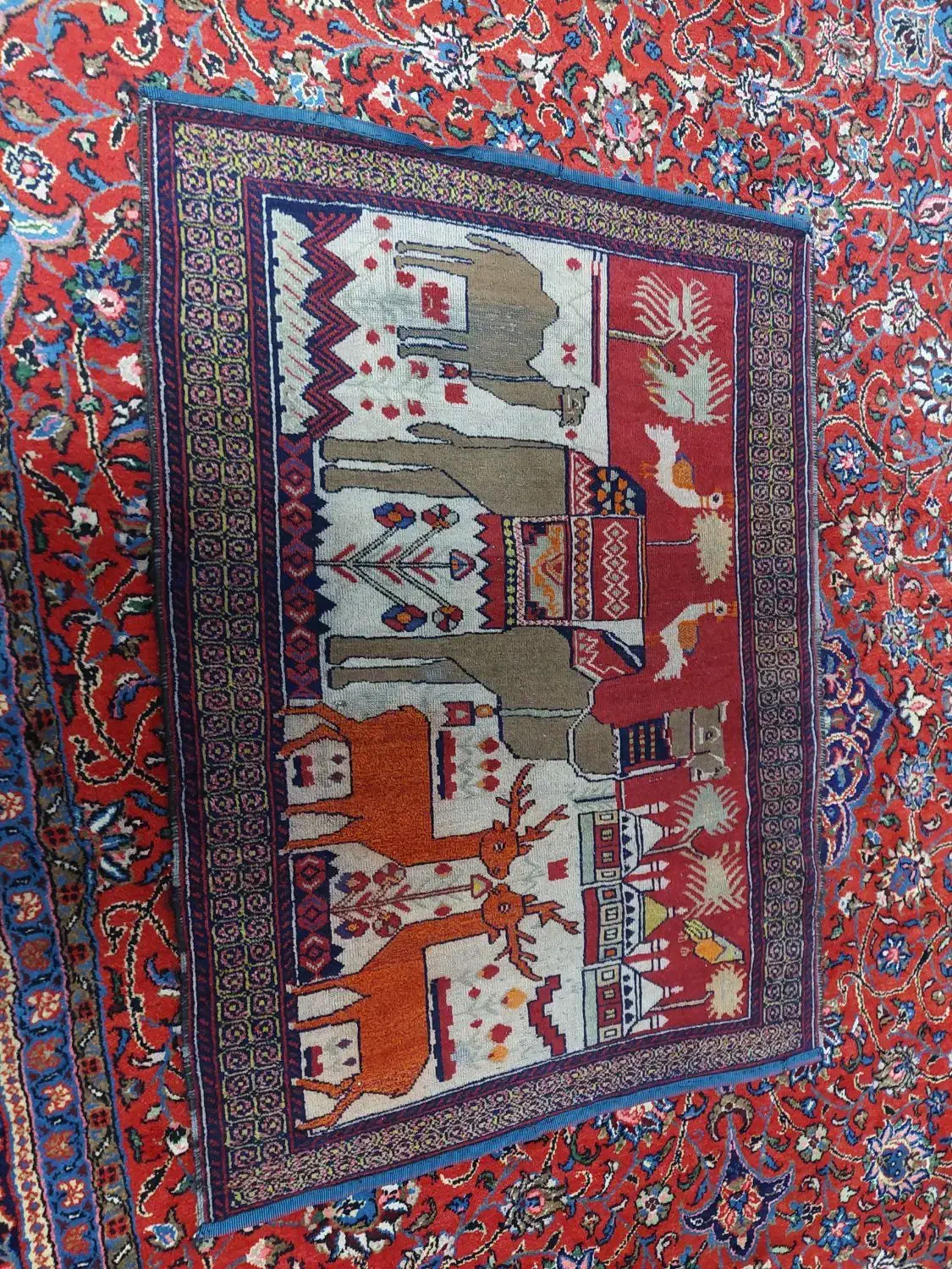 فرش دست بافت قدیمی بالای ۱۰۰سال|فرش|اراک, |دیوار