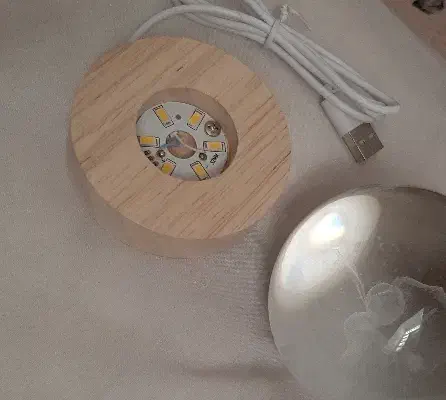 چراغ گوی کریستال|چراغ خواب و آباژور|جیرفت, |دیوار