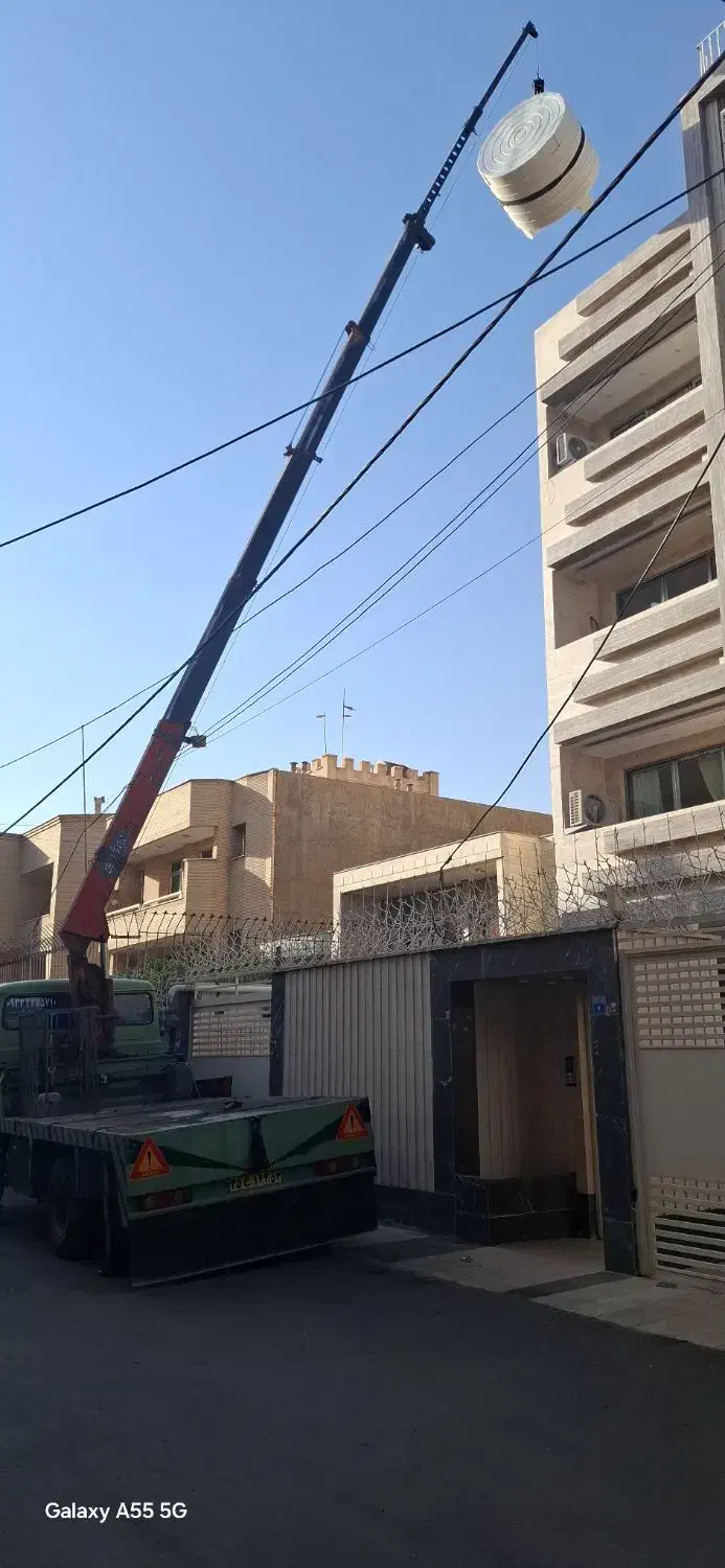 اجاره خدمات جرثقیل منصف هر زمان هر مکان خاو18متر|خدمات حمل و نقل|اصفهان, آبشار|دیوار