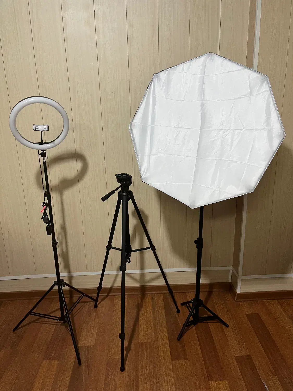 رینگ لایت نورپرداز|دوربین عکاسی و فیلم‌برداری|سراب, |دیوار