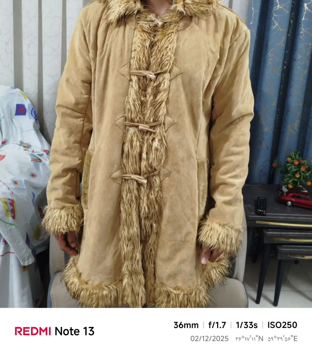 پالتو بوفالو وارداتی داخل خز(درحدنو)|لباس|مشهد, ایثار|دیوار