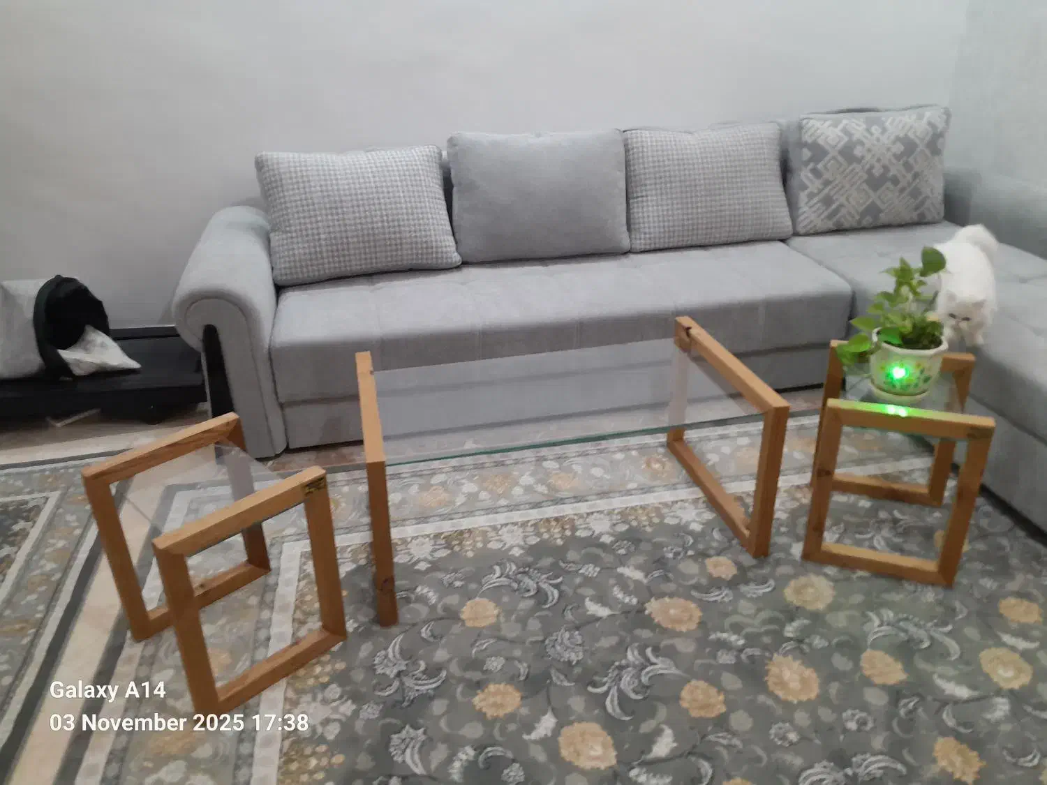 میز جلو مبلی۱عدد میز عسلی۲عدد|مبلمان خانگی و میز عسلی|دماوند, گیلاوند|دیوار