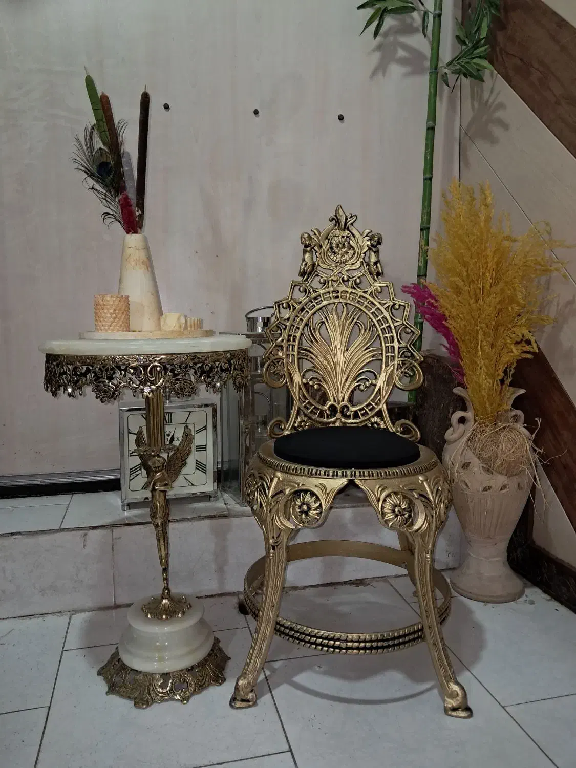 میزوصندلی تلفن برنز|میز تلفن|ارومیه, |دیوار