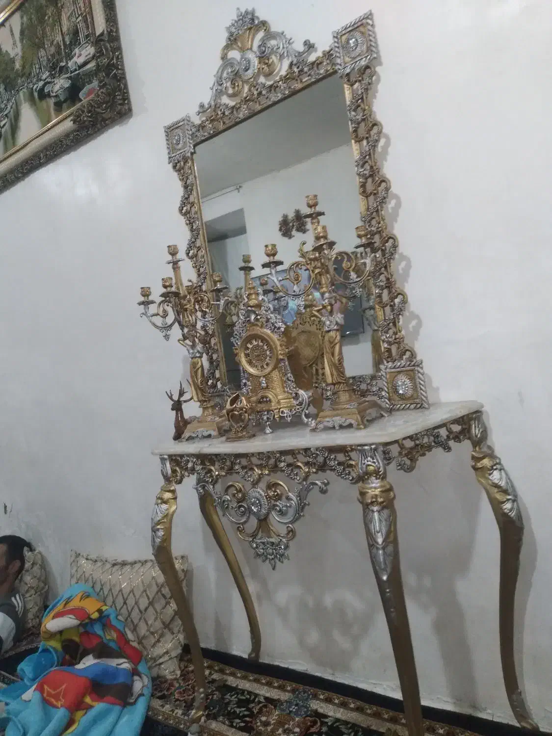 آینه کنسول|بوفه، ویترین، کنسول|کنگاور, |دیوار