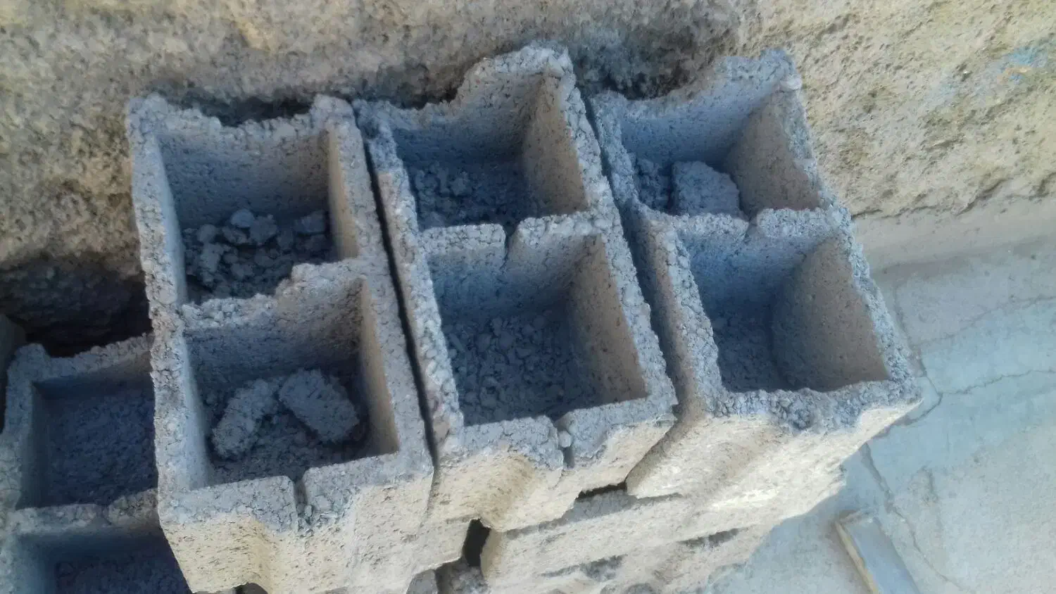 بلوکه نصفه|مصالح و تجهیزات ساختمان|بیرجند, |دیوار