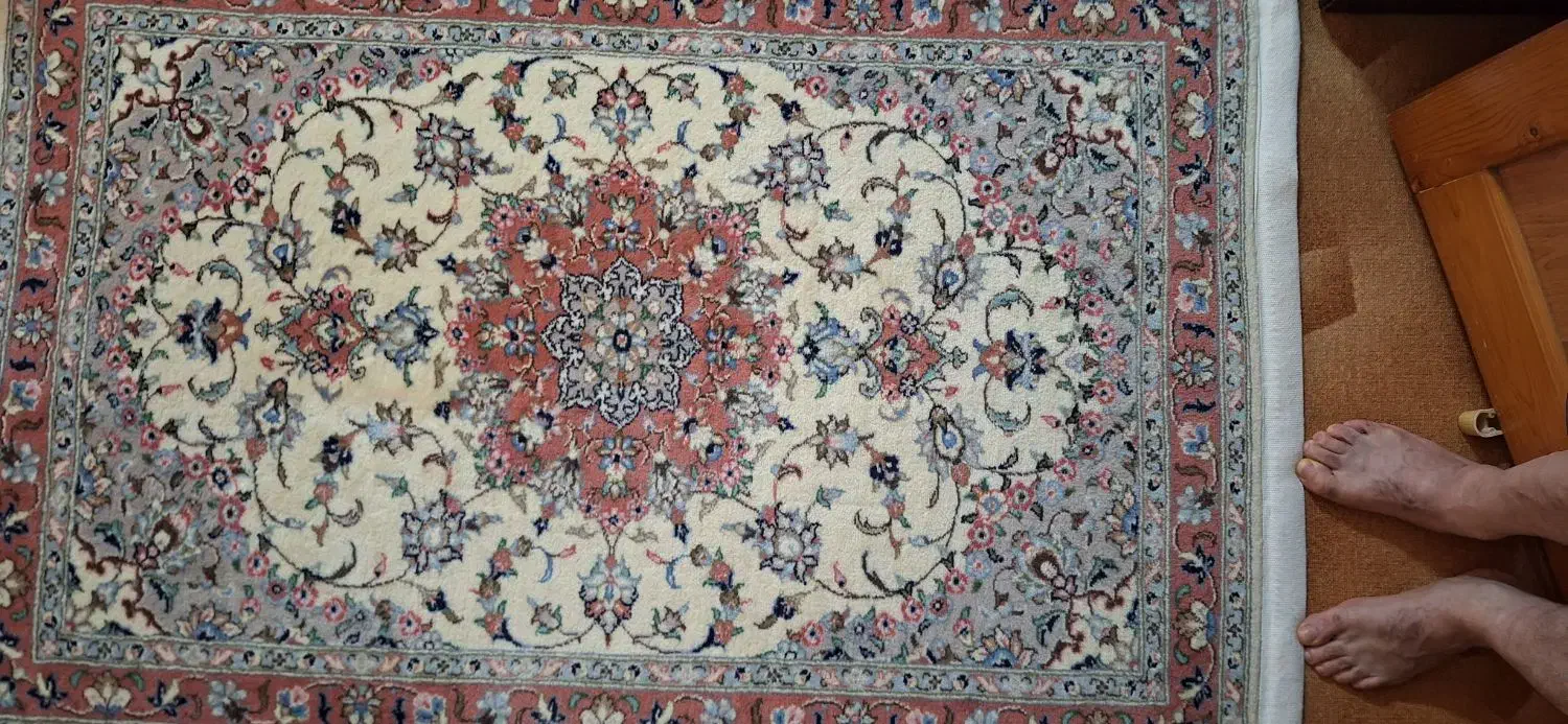 دوتخته فرش زر ونیم دستبافت اردکان نو|فرش|لاهیجان, شقایق|دیوار