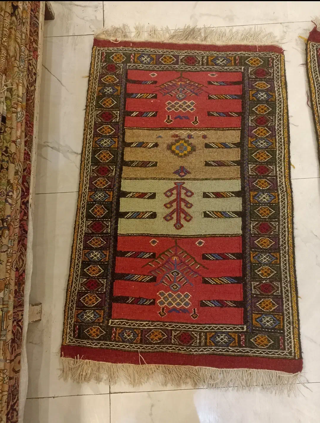 دو عدد گلیم دستبافت روستایی|گلیم، جاجیم، گبه|تهران, نیلوفر|دیوار