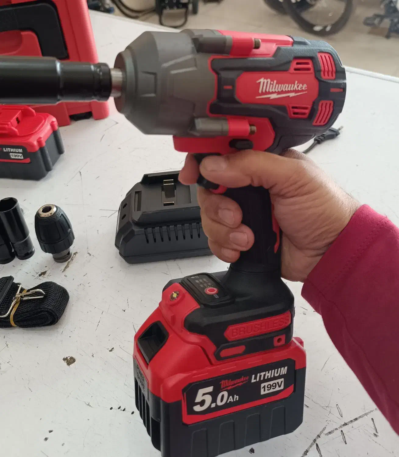 بکس شارژی بکس برقی تمام صنعتی میلواکی 1500نیوتن|ابزارآلات|شیراز, شهرک رضوان|دیوار