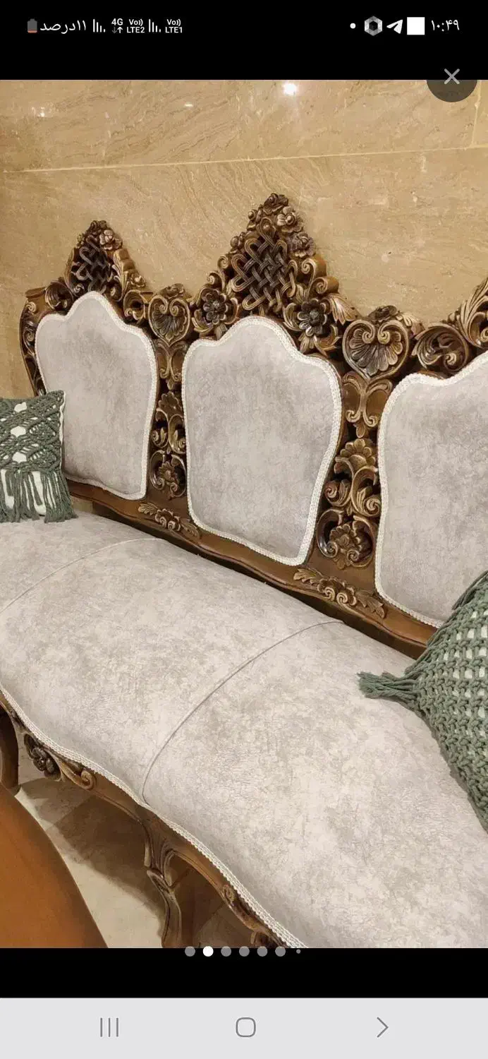 مبلمان پرمنبت وسلطنتی|مبلمان خانگی و میز عسلی|علیآباد کتول, |دیوار