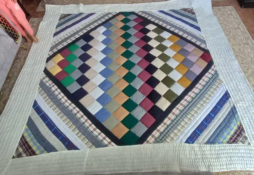 لحاف کرسی چهل تیکه|رختخواب، بالش، پتو|تربت‌حیدریه, پائین ولایت|دیوار