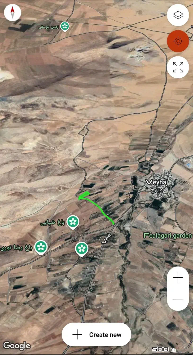 باغ فروشی ـ  روستای ویهج|فروش زمین و ملک کلنگی|قروه, |دیوار