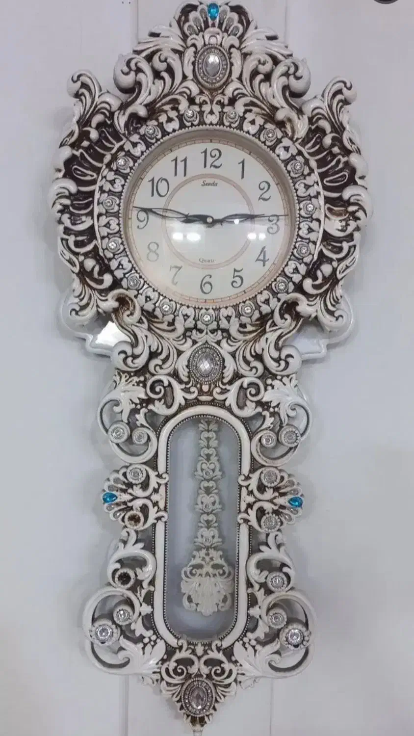 ساعت دیواری سفید صدفی|ساعت دیواری و تزئینی|مشهد, انقلاب|دیوار