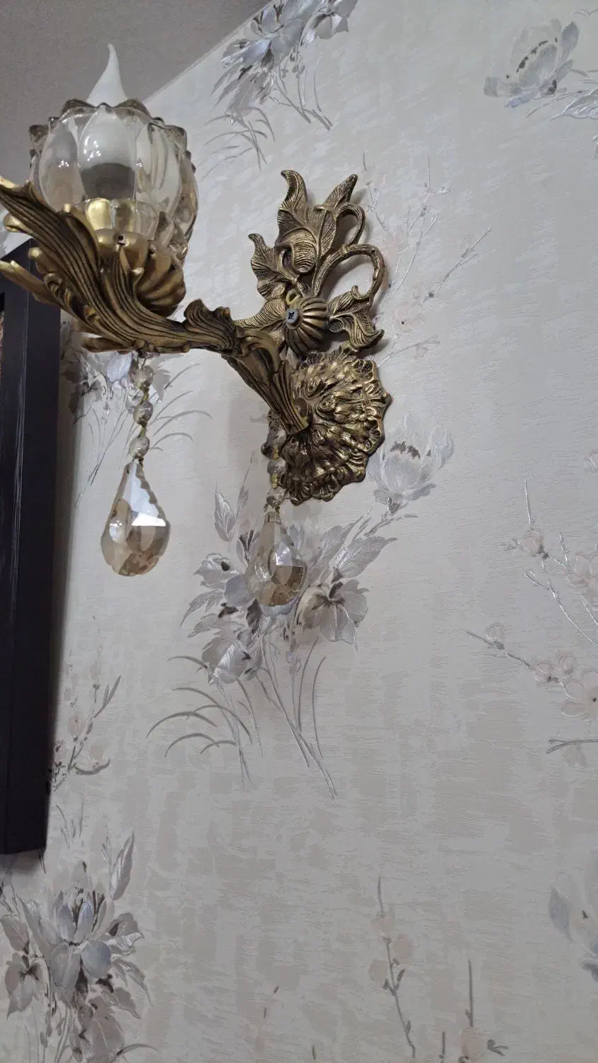 چراغ دیواری برنز سنگین|لوستر و چراغ آویز|سهند, |دیوار