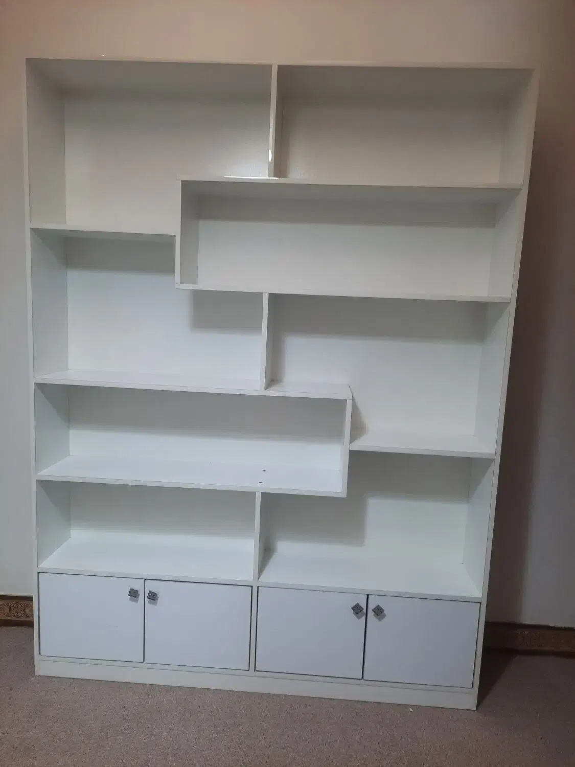 کتابخانه و دکوری|کتابخانه، شلف، قفسه‌های دیواری|اسلام‌شهر, شهرک قائمیه|دیوار