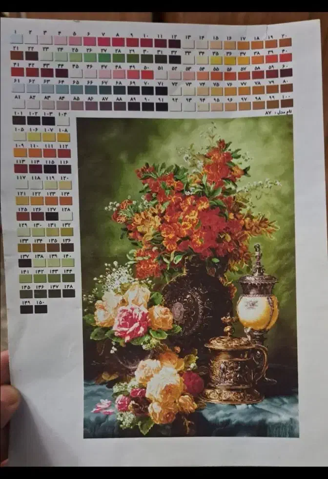 تابلو فرش. دست بافت. و نخ نقشه دست دوم|تابلو فرش|کرمانشاه, |دیوار