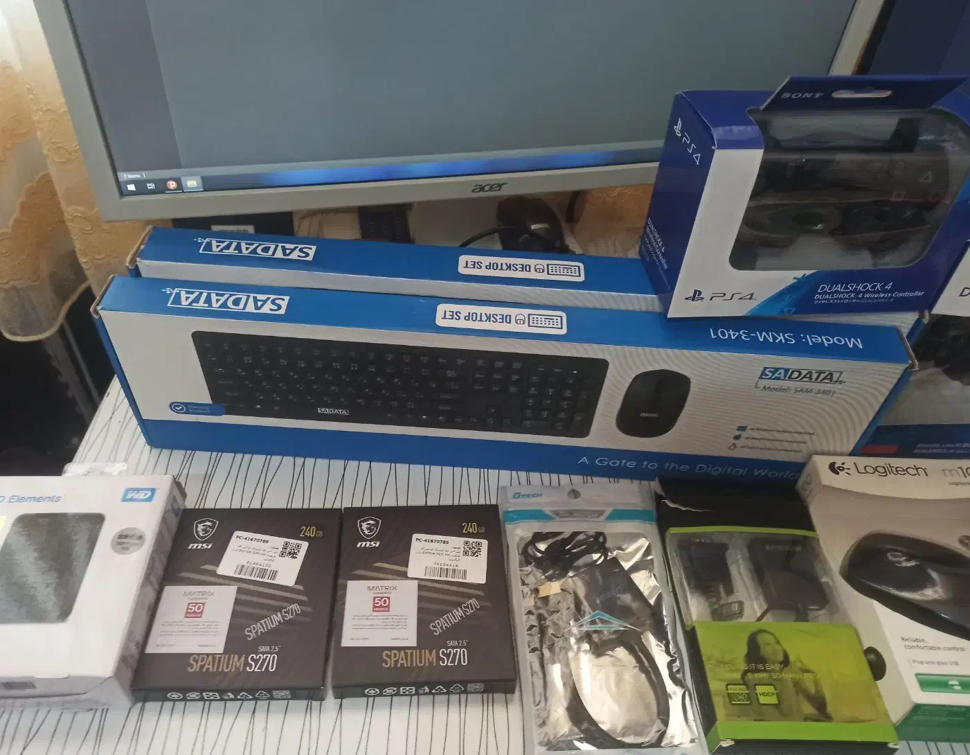 هارد اکسترنال و ssd موس و کیبورد بلوتوثی دسته پلی۴|قطعات و لوازم جانبی رایانه|کرمانشاه, |دیوار