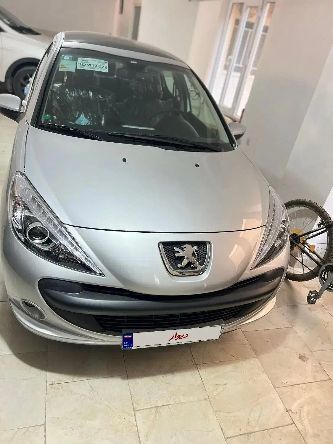 207دنده ای TU5pنقره ای متالیک رینگ فولاد سقف شیشه|خودرو سواری و وانت|ارومیه, |دیوار