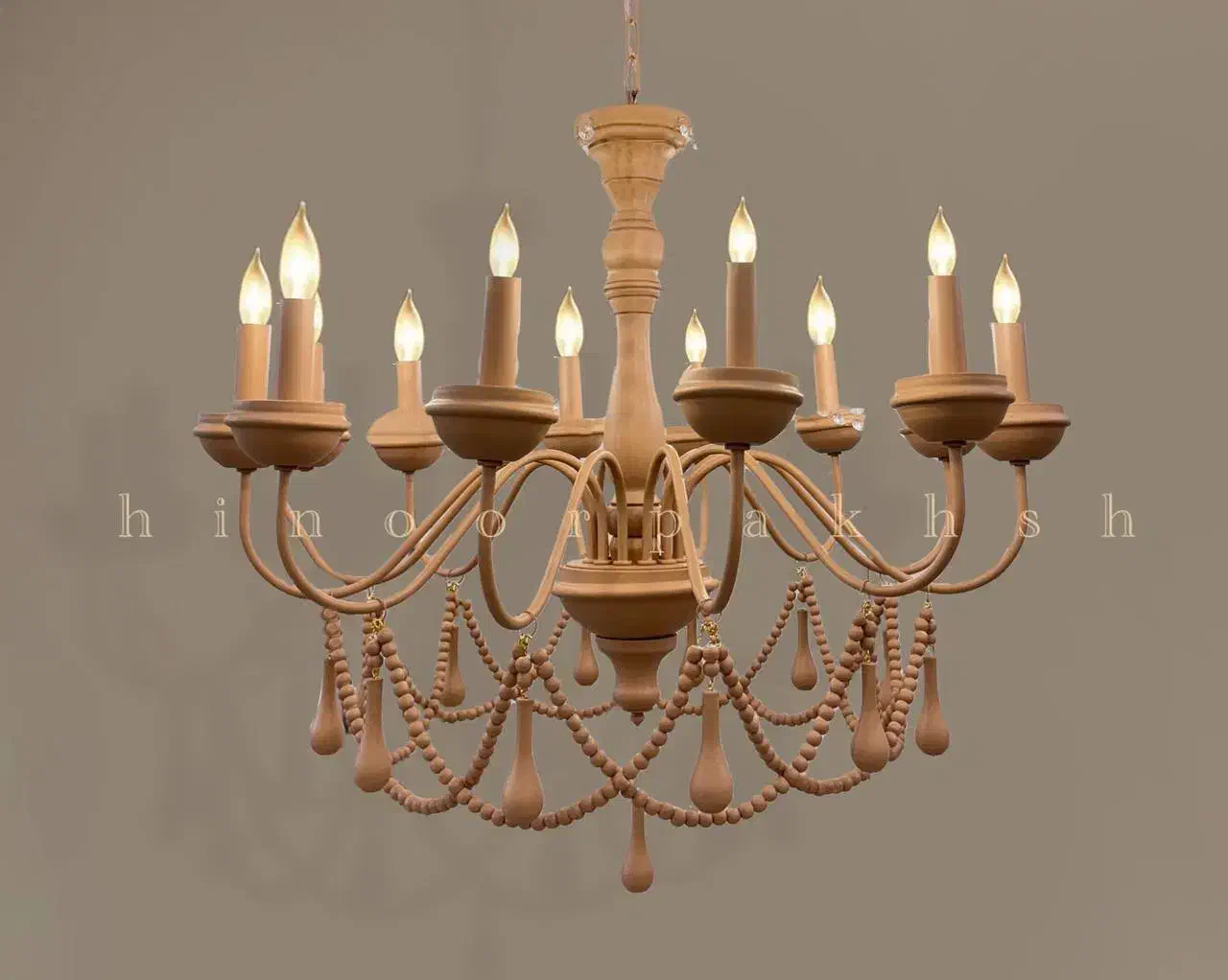 لوستر جدید چوبی فلزی|لوستر و چراغ آویز|تهران, گیشا|دیوار