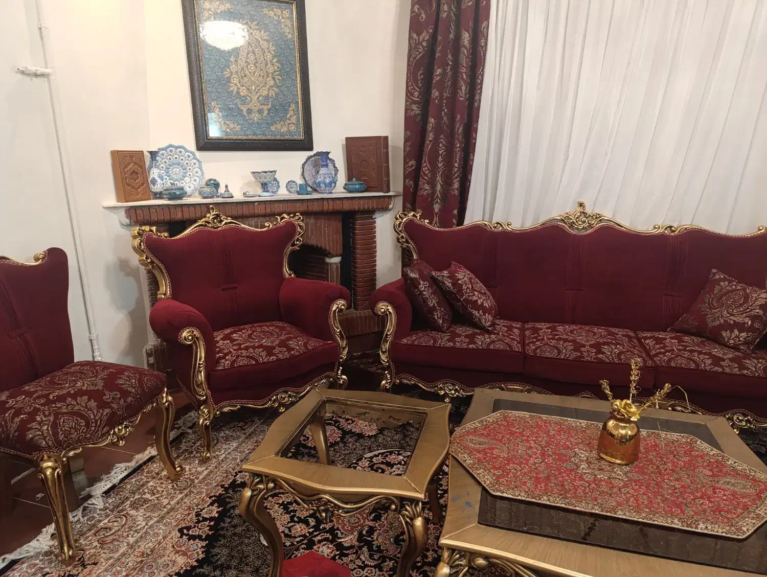 مبل هفت نفره سلطنتی|مبلمان خانگی و میز عسلی|قم, شهرک خودرو|دیوار