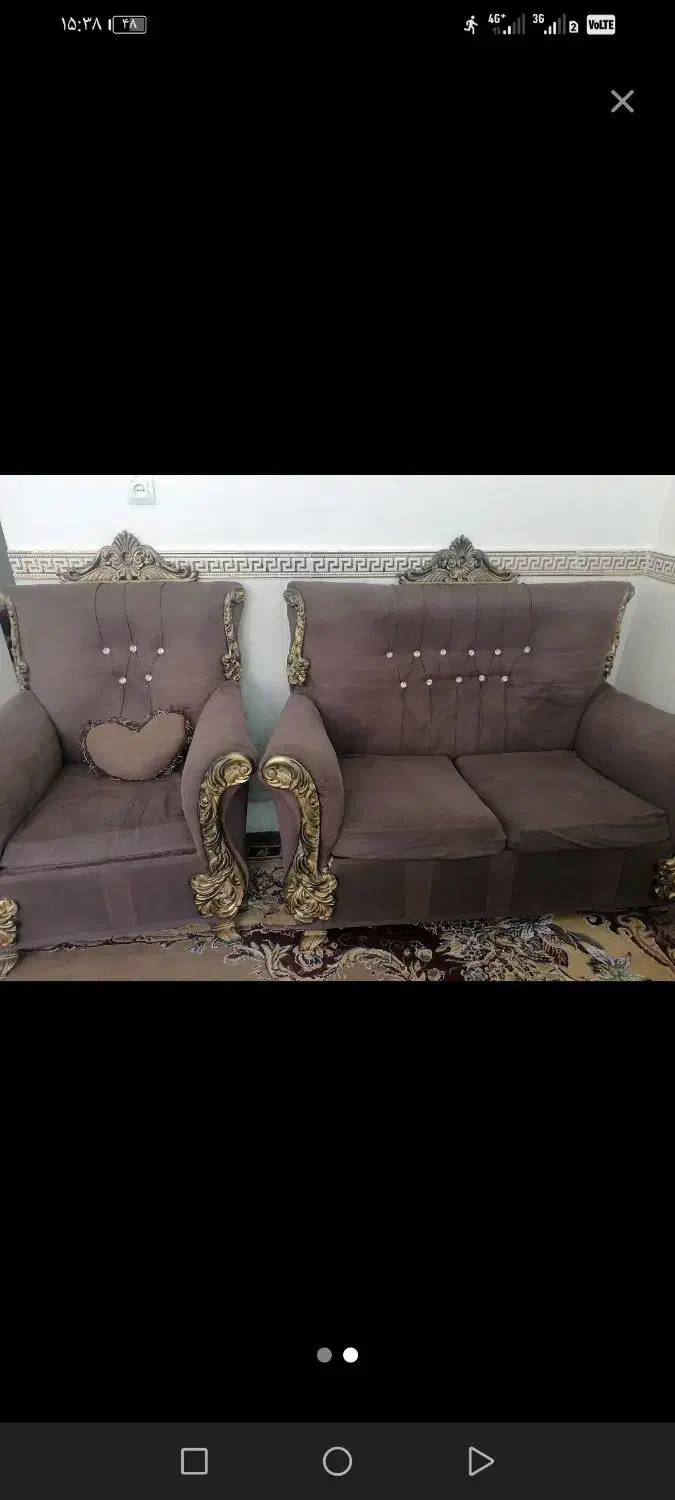 مبل 7 نفره راحتی|مبلمان خانگی و میز عسلی|اهواز, کوی رمضان|دیوار