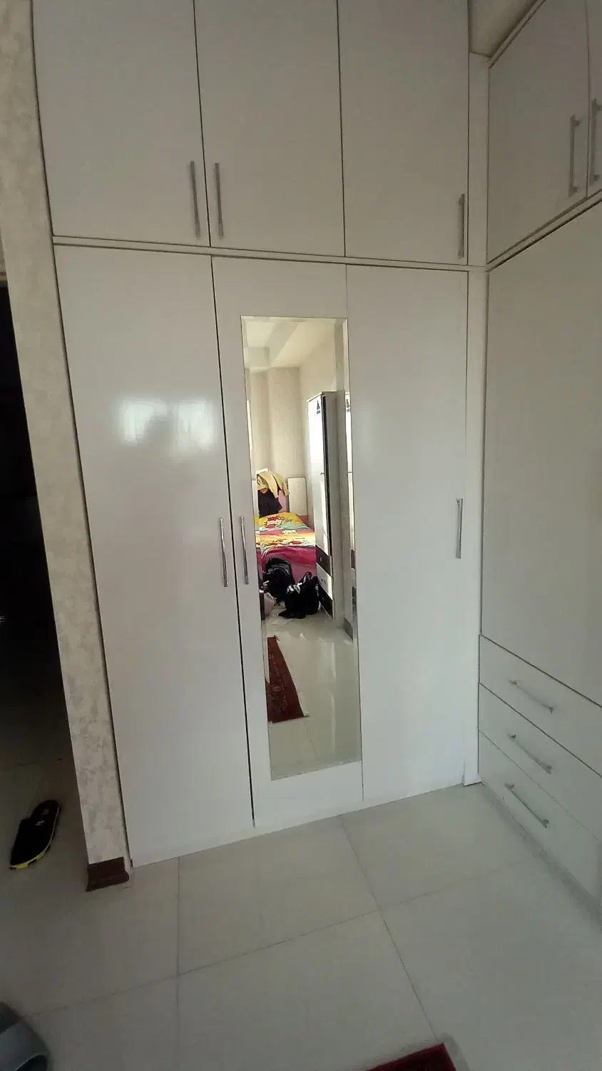 کمد دیواری هایگلاس سفید براق|جاکفشی، کمد، دراور|شهریار, شهرک شاهد|دیوار