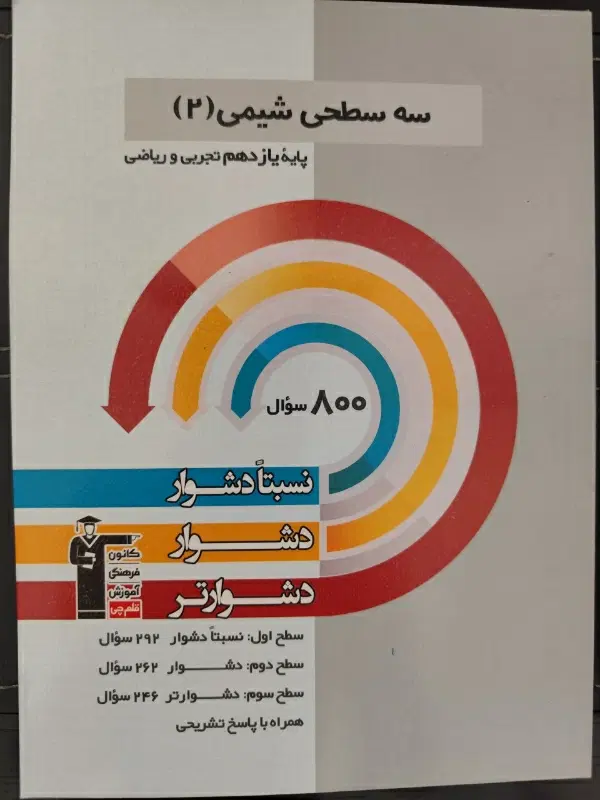 کتاب های سه سطحی-آبی-اول (قلم چی) رشته ریاضی|کتاب و مجله آموزشی|تهران, سازمان برنامه شمالی|دیوار