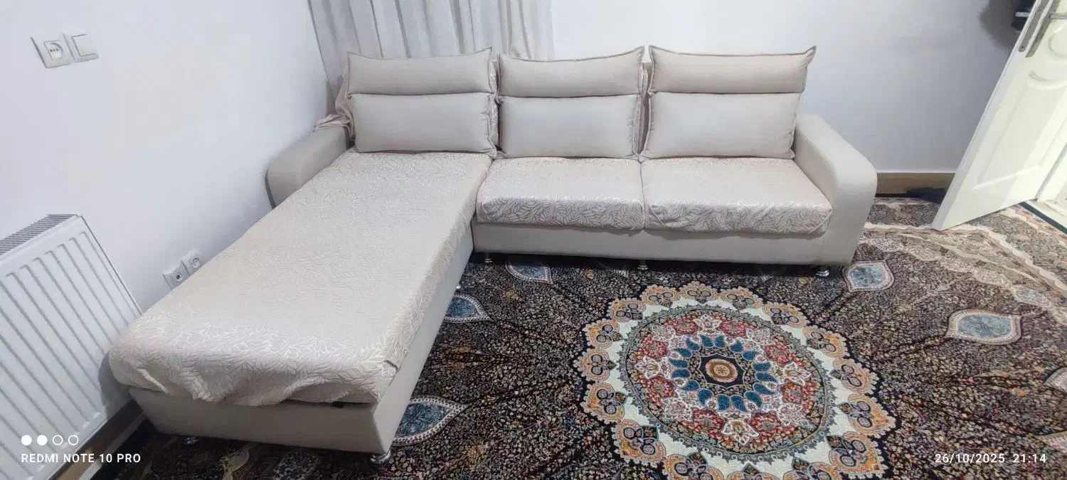 کاناپه ال سفید|مبلمان خانگی و میز عسلی|بیجار, |دیوار