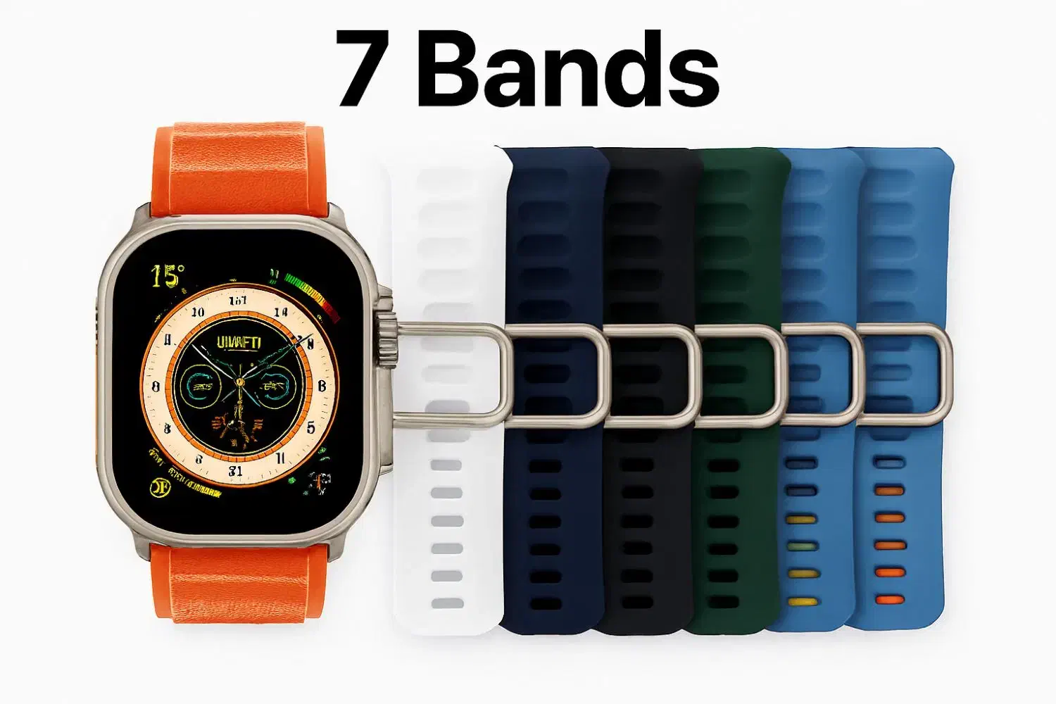 ساعت هوشمند اولترا 3 جدید با ۷ عدد بند سمنان|ساعت|سمنان, |دیوار