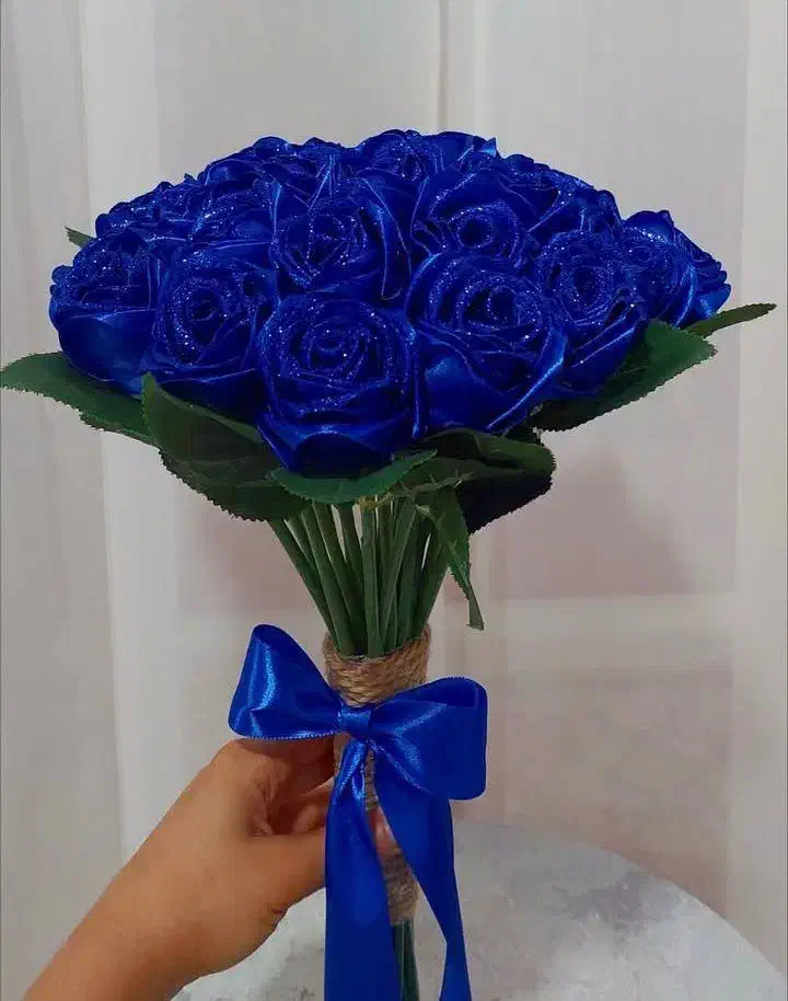 گل رز روبانی|گل مصنوعی|بجنورد, |دیوار