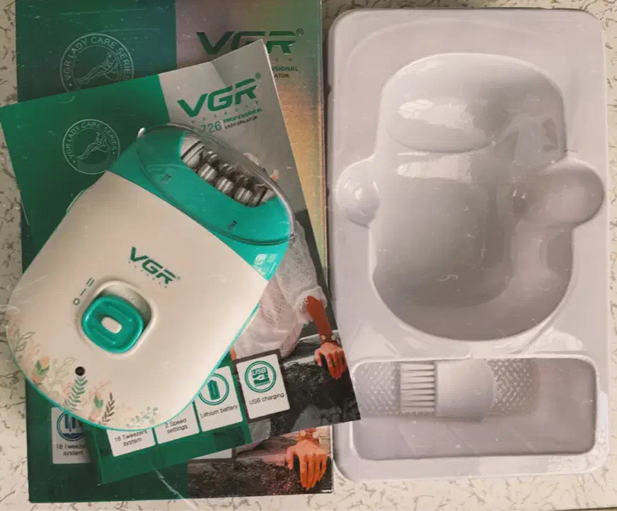 اپیلاتور حرفه‌ای VGR مدل V-726 (نو)|آرایشی، بهداشتی، درمانی|شیراز, قصرالدشت|دیوار