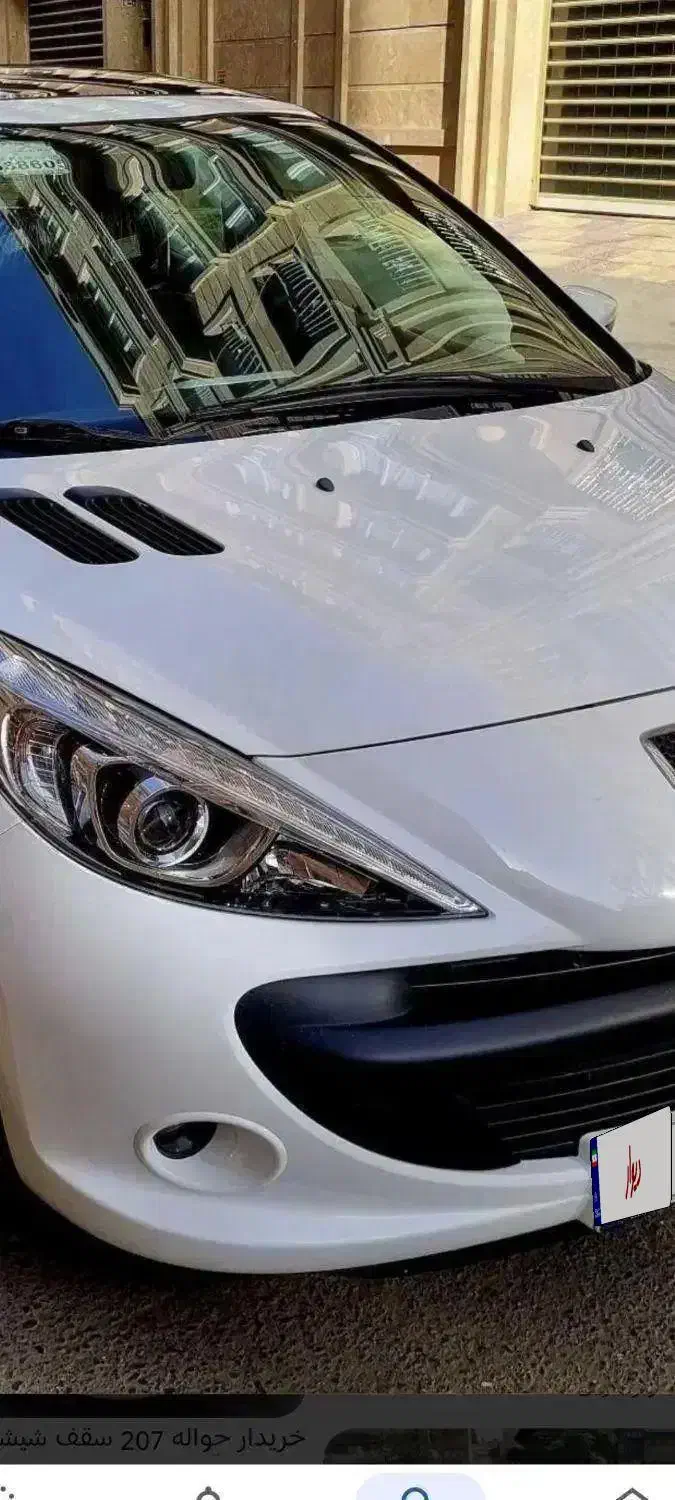 حواله پژو ۲۰۷ پلاس سقف شیشه ای ۸۵ گانه|خودرو سواری و وانت|قروه, |دیوار