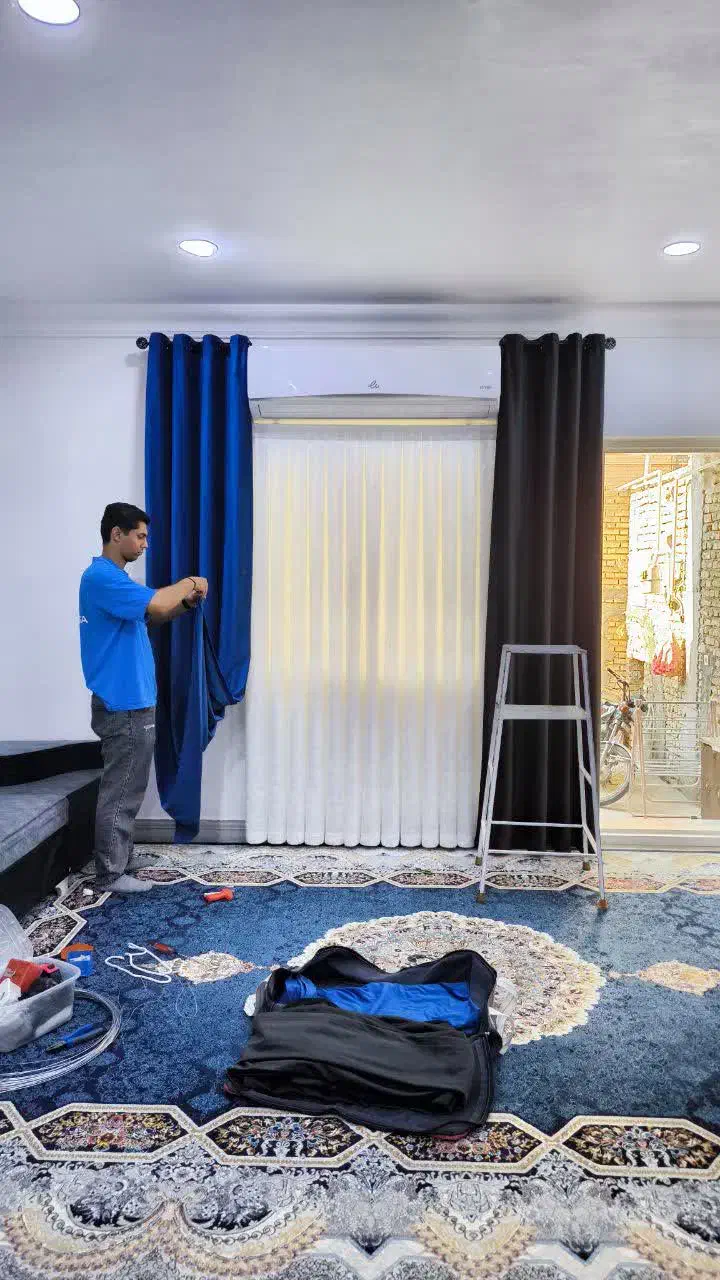 پرده اماده اقتصادی قسطی|پرده، رانر، رومیزی|بهبهان, |دیوار