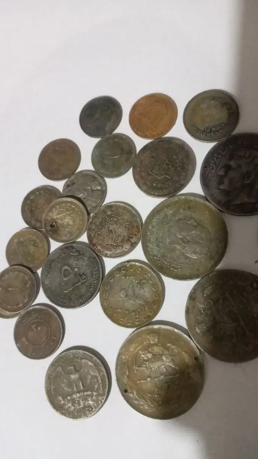 فروش سکه های پهلوی .عربی .امریکایی ایرانی فعلی|کلکسیون سکه، تمبر، اسکناس|قطرویه, |دیوار