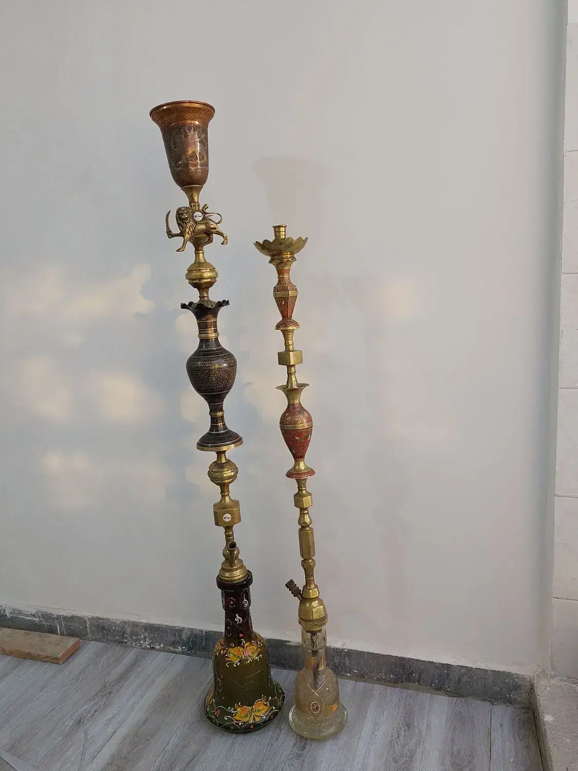 قلیان برنجی|کلکسیون اشیاء عتیقه|کرج, عظیمیه|دیوار