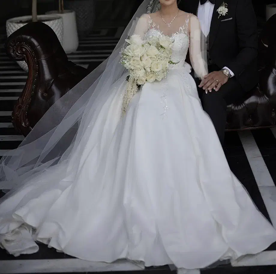 لباس عروس سایز ۳۶،۳۸ کامل نو|لباس|محمودآباد, |دیوار