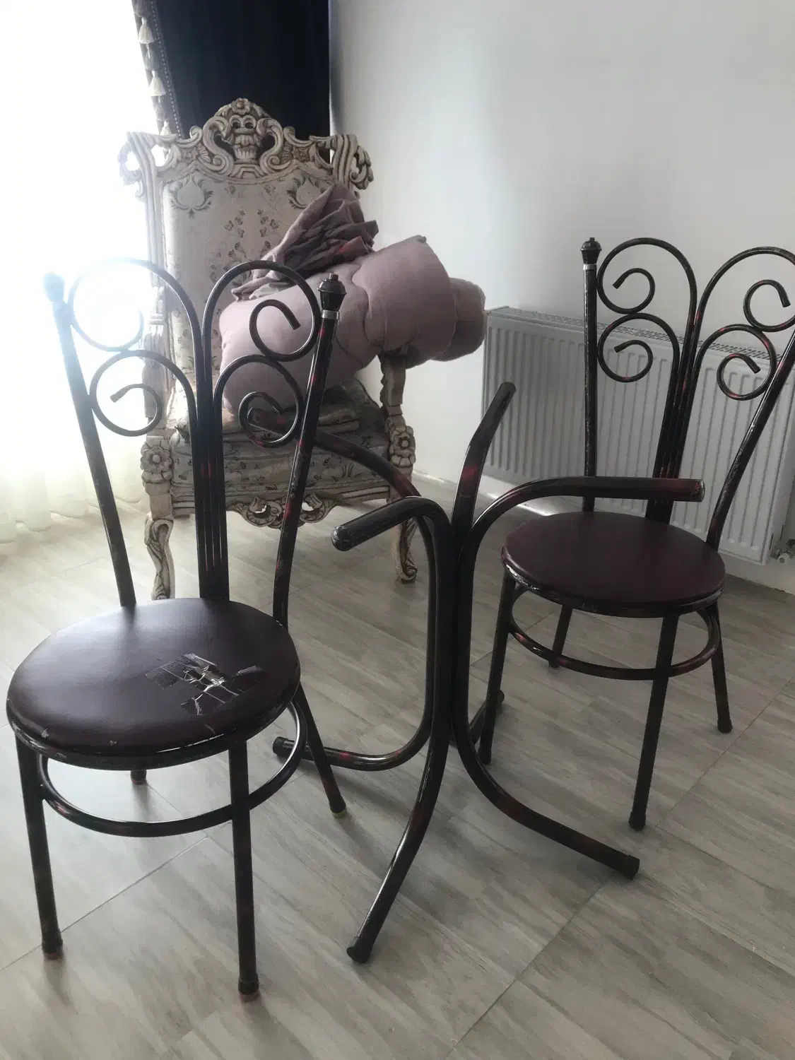 میزناهارخوری فلزی|میز و صندلی غذاخوری|تبریز, |دیوار