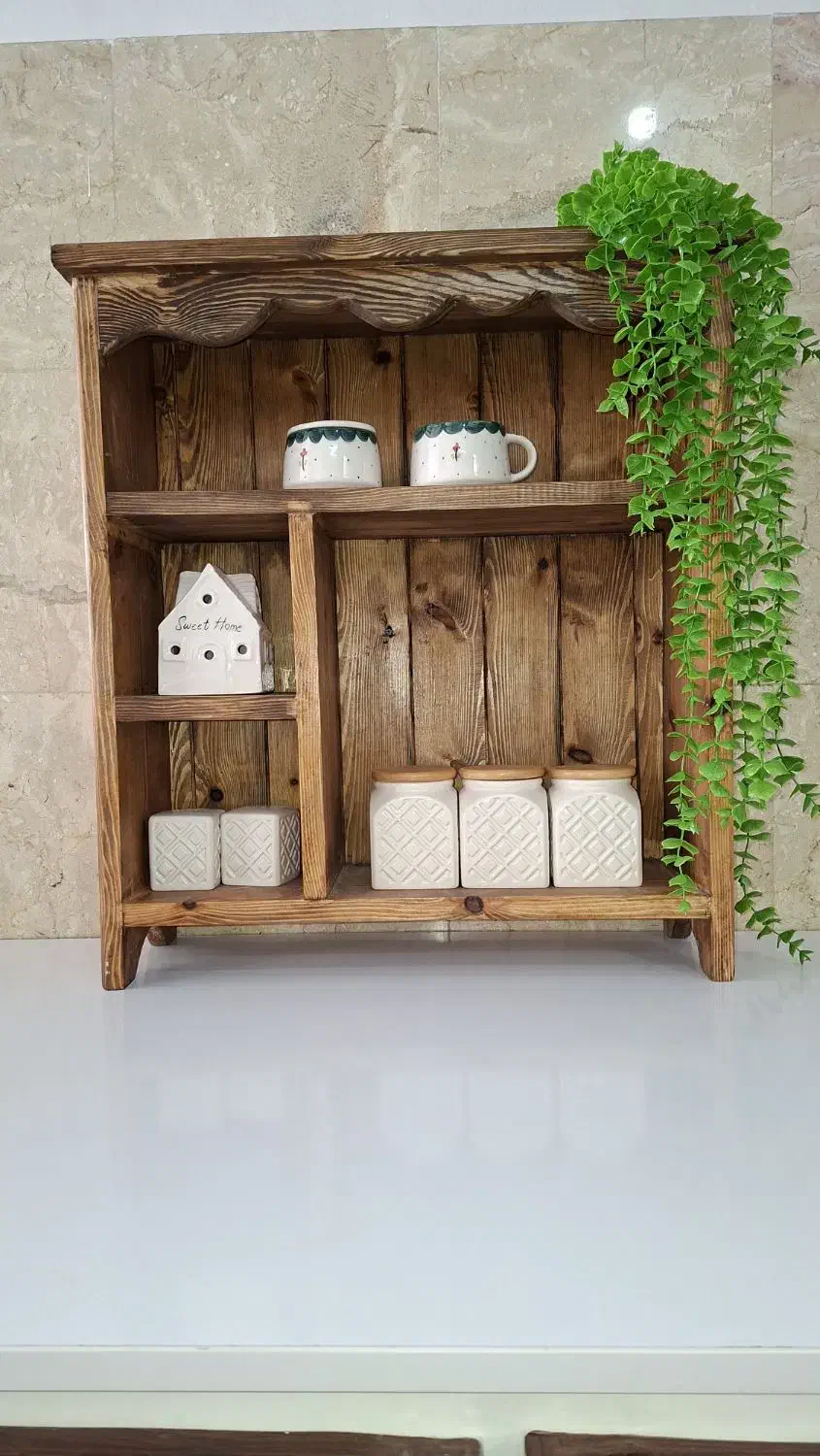 طراحی و ساخت محصولات چوبی سفارشی|کتابخانه، شلف، قفسه‌های دیواری|آباده, |دیوار