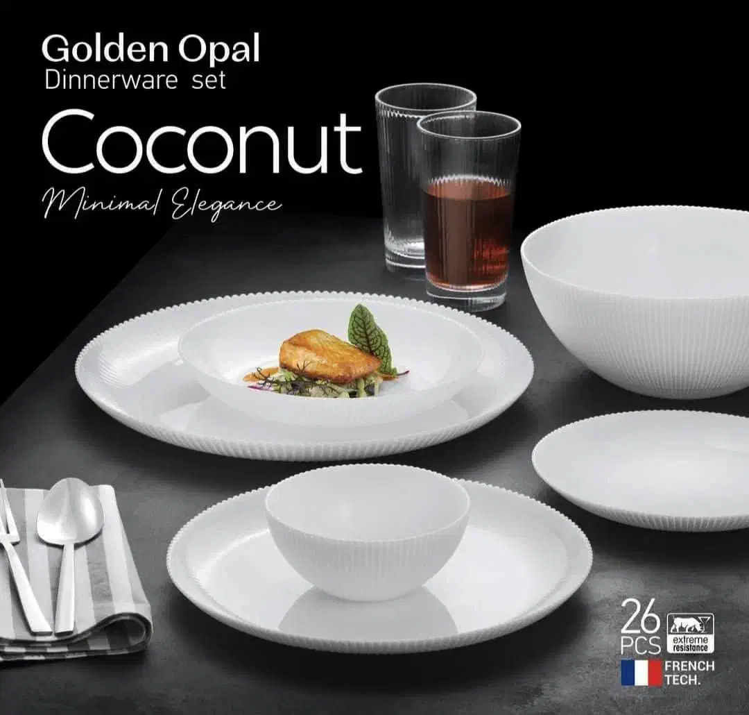 سرویس 26 پارچه طرح کوکونات گلدن اوپال|ظروف سرو و پذیرایی|بندر انزلی, کارآموزی|دیوار