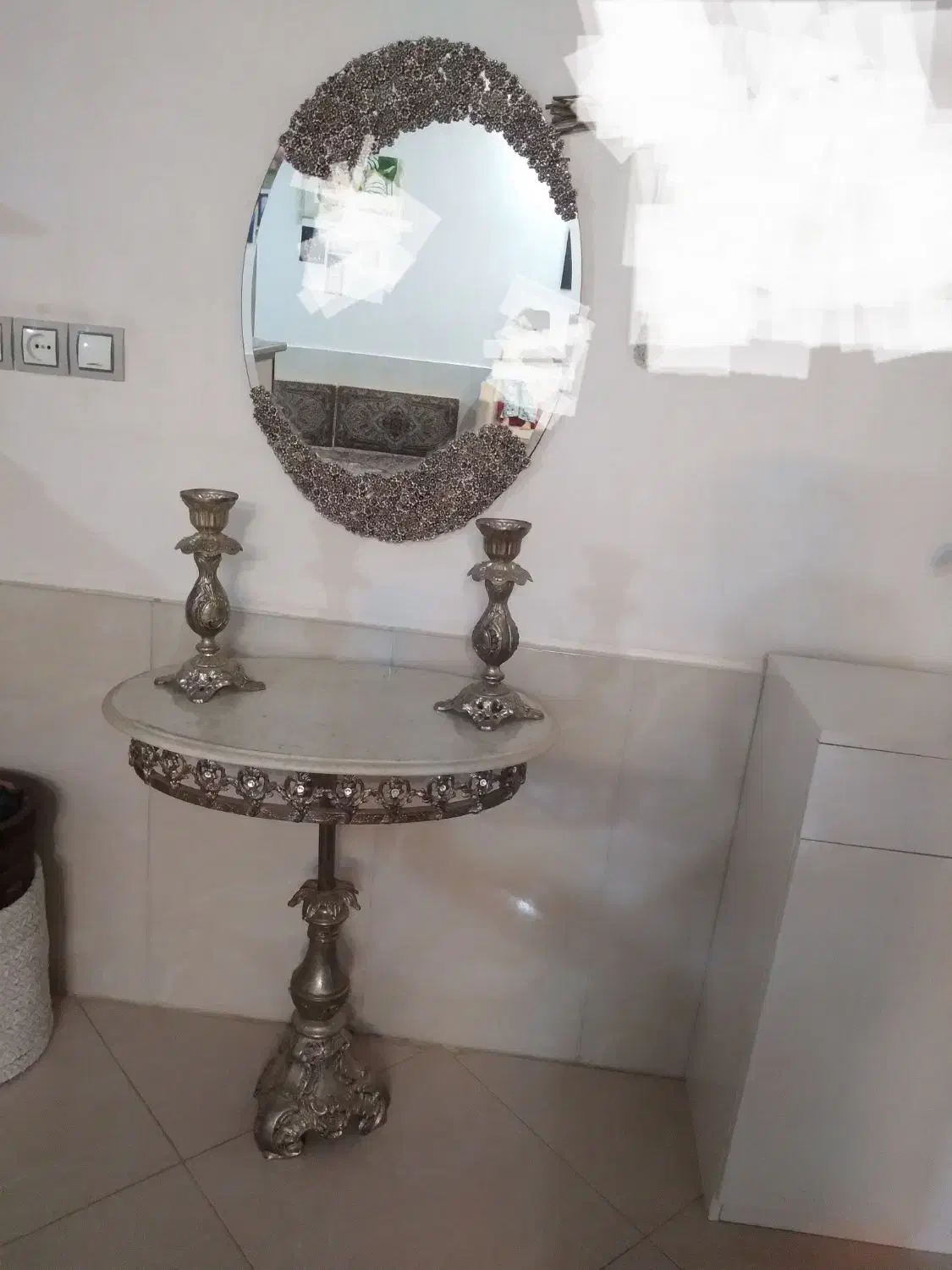 آینه شمعدون|آینه|سبزوار, شرق کال میانی|دیوار