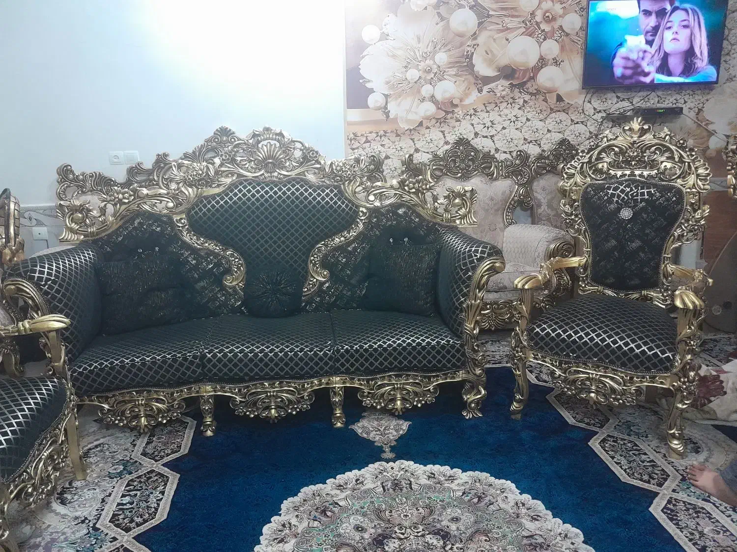 مبل هفت نفره مصری|مبلمان خانگی و میز عسلی|تربت‌حیدریه, فتح المبین|دیوار