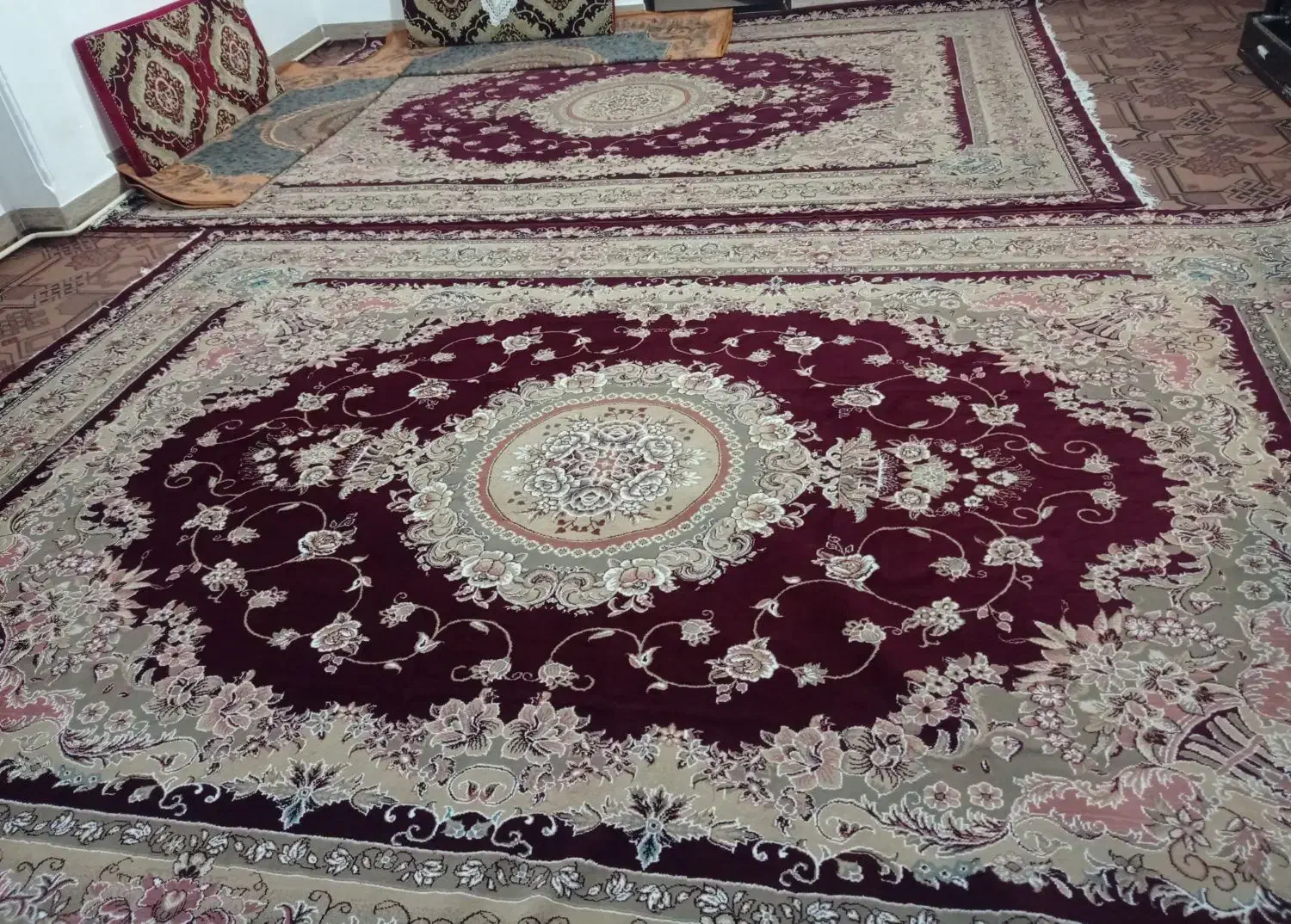 یک جفت فرش ۳×۴|فرش|بناب, |دیوار