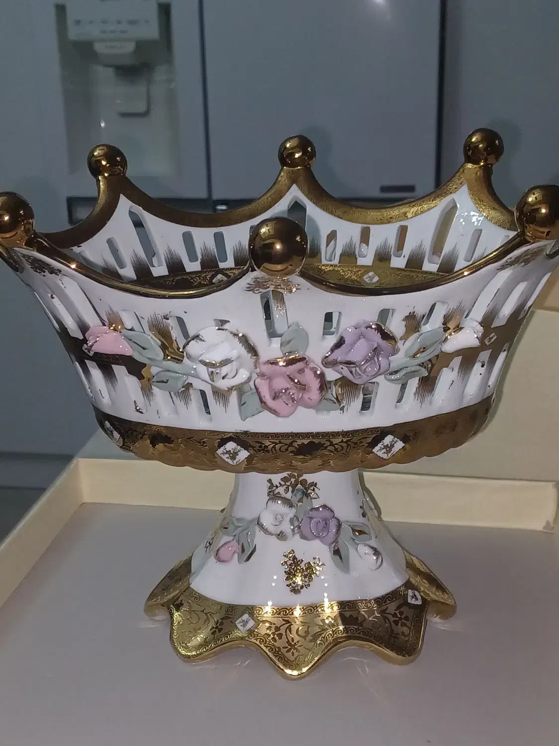 آجیل خوری گل برجسته آنتیک نو نو|ظروف سرو و پذیرایی|تهران, شیوا|دیوار