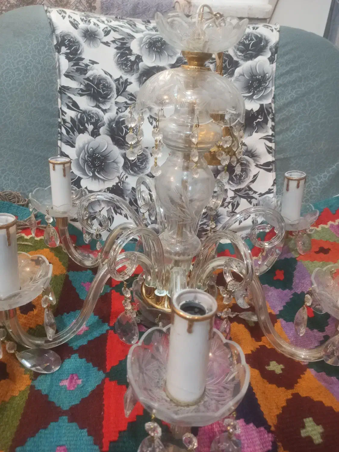 لوستر|لوستر و چراغ آویز|شهرکرد, |دیوار