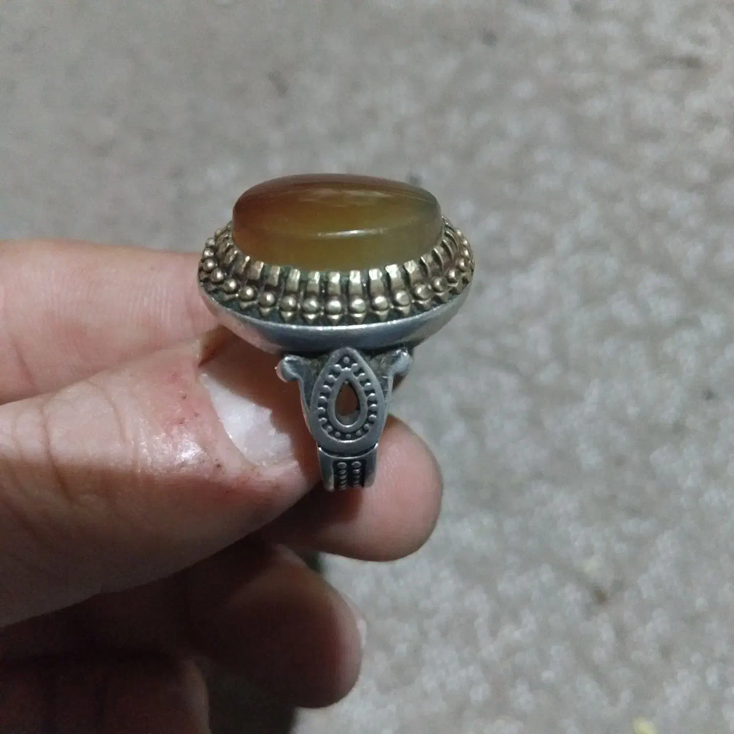 انگشترعقیق کهنه|جواهرات|مراغه, |دیوار