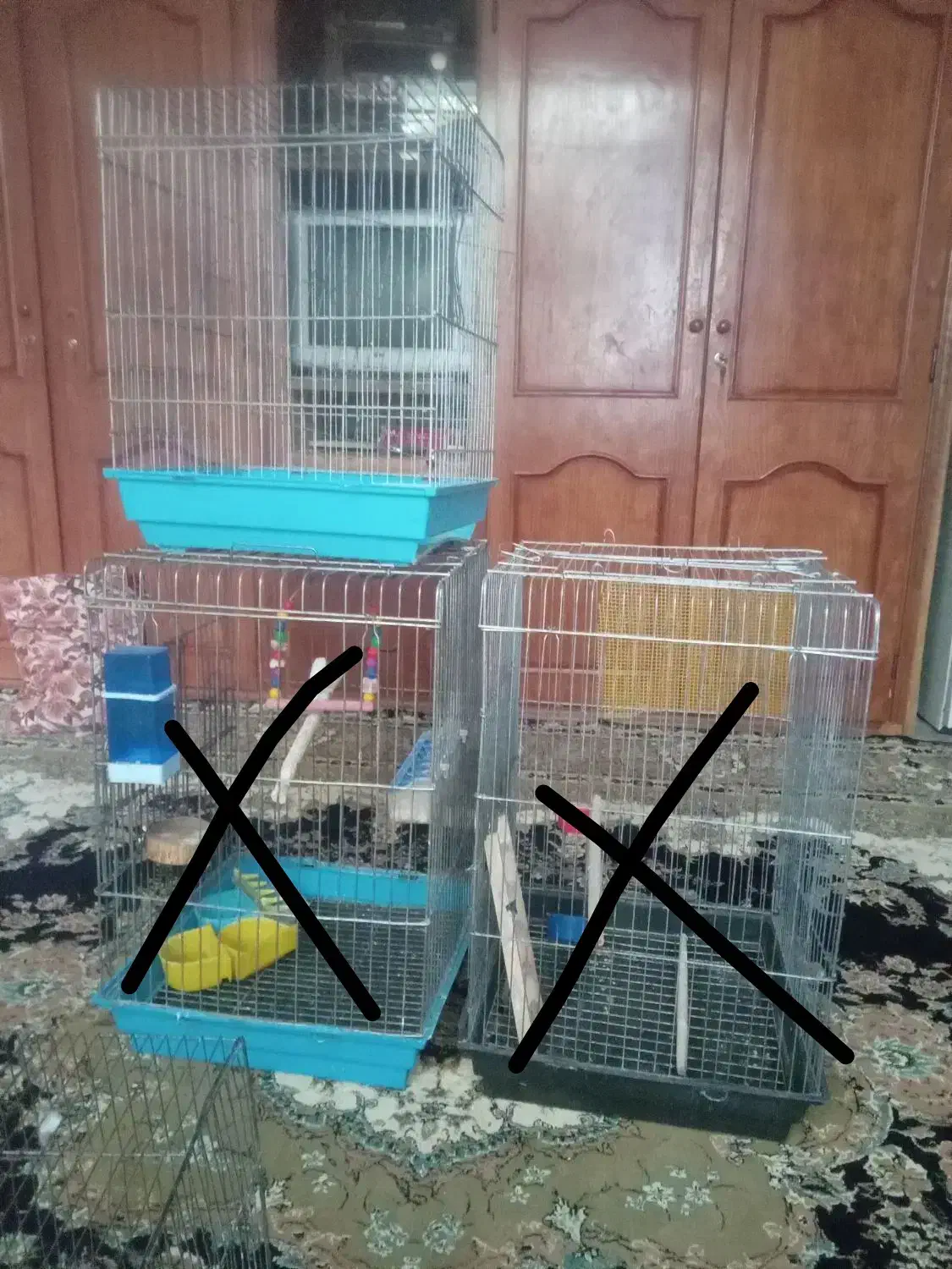 ۳عدد قفس ۶۰۰هزار|لوازم جانبی حیوانات|بروجرد, |دیوار