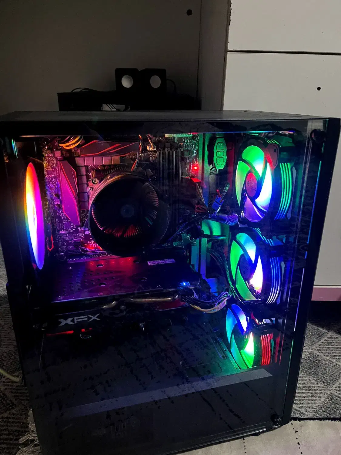 کیس کامپیوتر ۴ فن rgb|رایانه رومیزی|قم, بکایی|دیوار